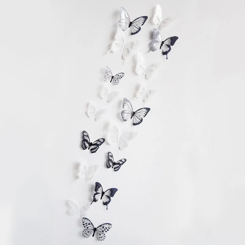 

18 Pieces 3D Butterfly Decor Wall Sticker Home Wall Decals For Bedroom Living Room Home Decor Wallpaper 2019 New stickers