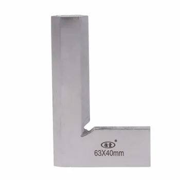 

63x40mm Try Square Ruler Angle Broadside L-Shaped 90 Degree Blade Measuring Tool