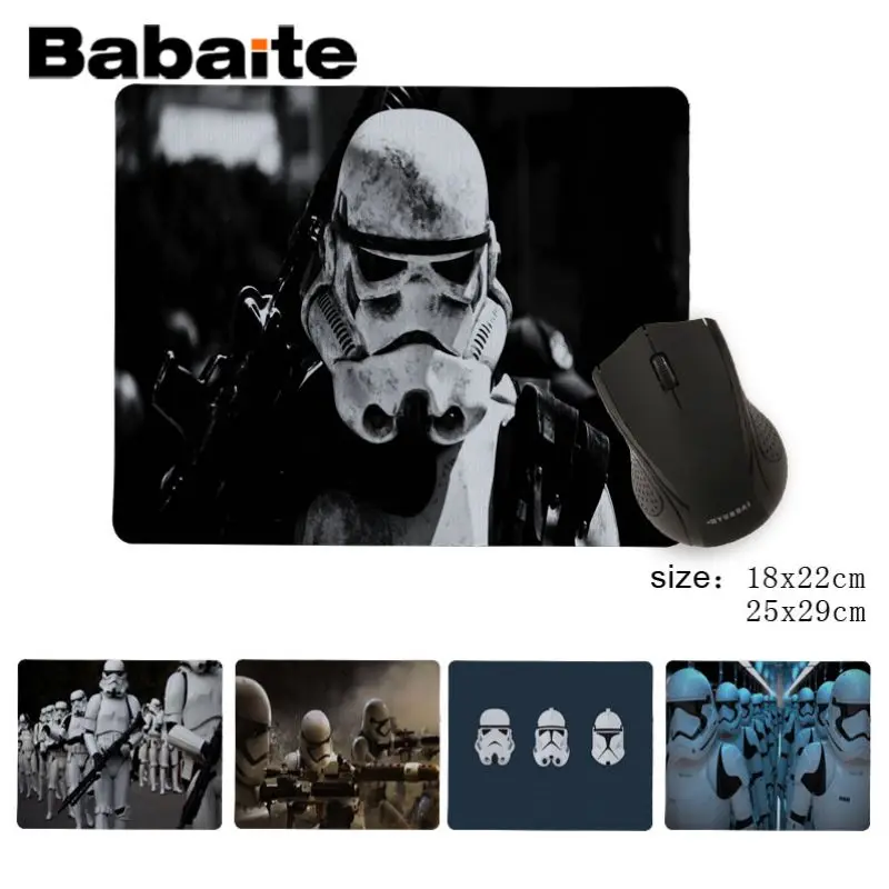 

Babaite New Printed Storm Trooper Starwars Beautiful Anime Mouse Mat DIY Design Pattern Game No Lockedge mousepad