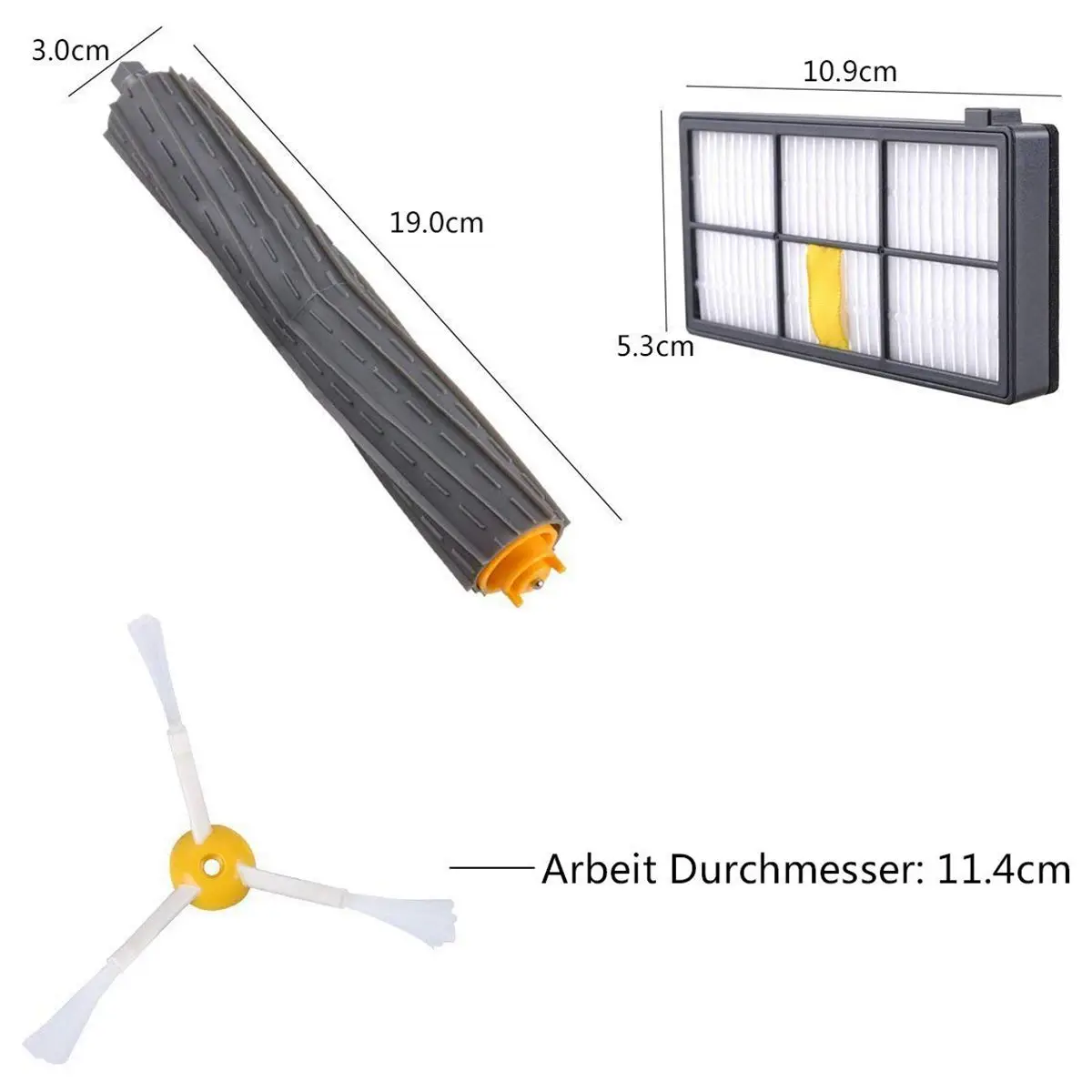 

HEPA Filters Brushes Replacement Parts Kit for iRobot Roomba 980 990 900 896 886 870 865 866 800 Accessories Kit Gift