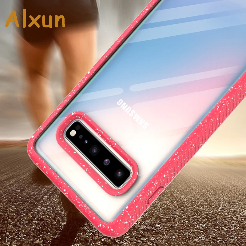 

Alxun For Samsung Galaxy S10 5G Case TPU Border Starry Ink Dot Anti-slip Shatter-resistant Shockproof All-inclusive Case