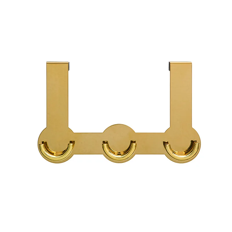 

Metal Hanger Storage Holder Over-The-Door Hook Rack Hanging Coat Hat Towel Bag Household