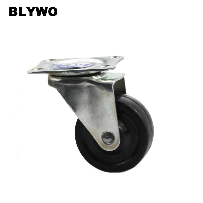 

40mm Heavy Duty Rubber 360 degree Swivel Castor Wheels Trolley Furniture Caster