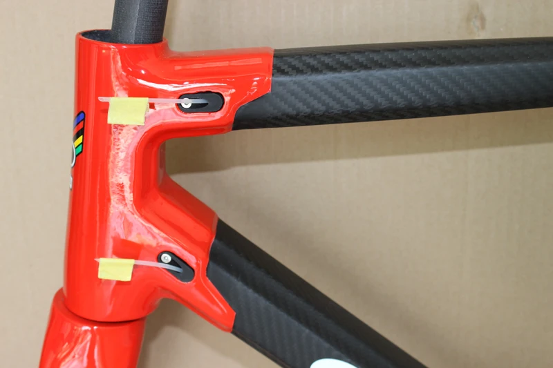 Черный красный Colnago C60 рама для велосипеда 3K из углеродного волокна шоссейный