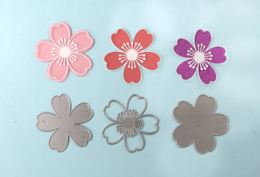 Nature Flower Frame Sights Metal Cutting Dies Set Stencil Album Craft Scrapbook 