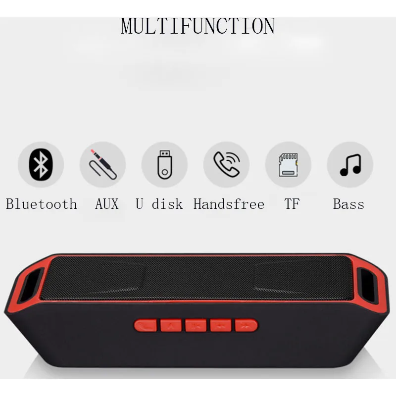Bluetooth портативный динамик беспроводной мини-динамик домашний кинотеатр стерео сабвуфер динамик TF USB fm-радио Встроенный микрофон двойной бас