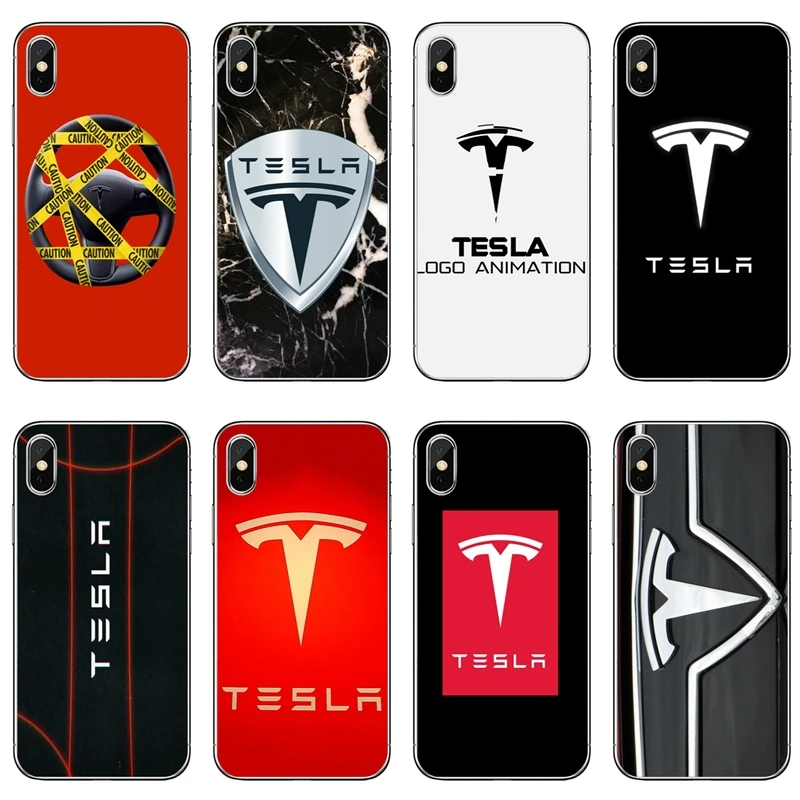 

Super Electric Car Tesla car logo For Huawei P20 P10 P9 P8 pro Lite plus pro P Smart Mini Nova 2 3 3I TPU Soft phone cover case