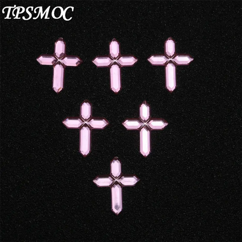 

Free Shipping 200pcs Acrylic Facet Cross Rhinestones Table Scatter Confetti Baby Shower Christening Baptism Communion Confetti