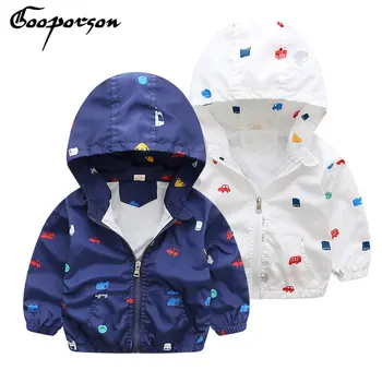 

GOOPORSON Boys Jacket Printed Animal Hoody Wind Coat For Winter Baby Boy Clothes Kids Coat Fashion Design Children Jackets