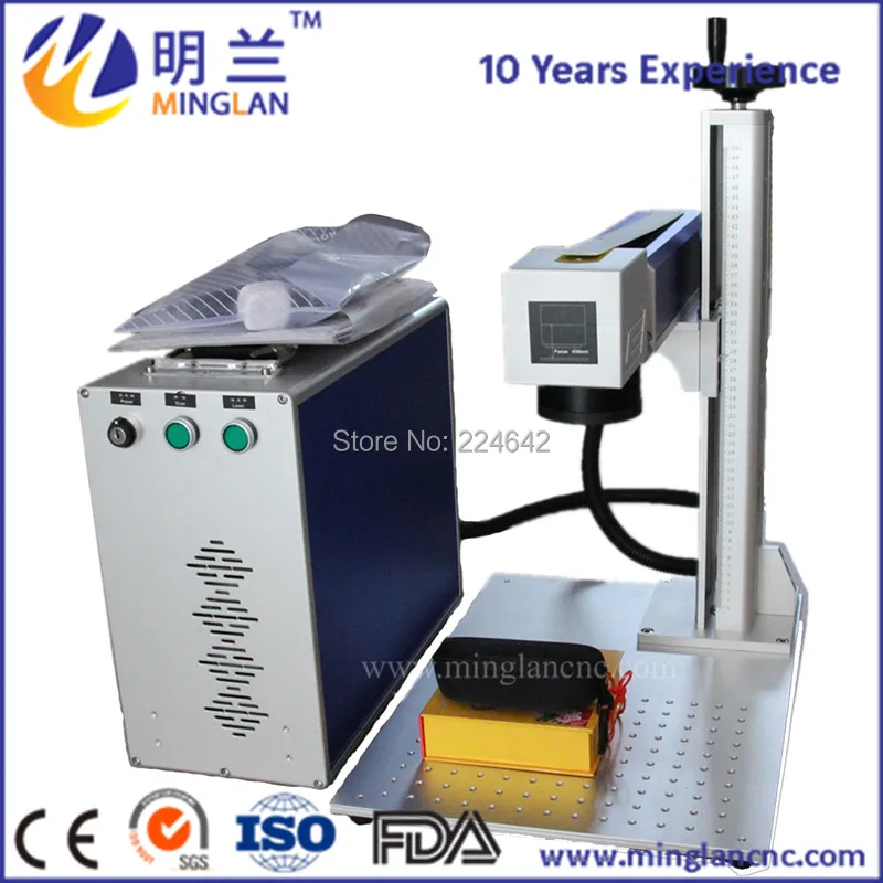 

20W Portable Fiber Laser Marking Machine engraving 100,000 working hours/ 20w fiber laser marking machine with rotary for sale