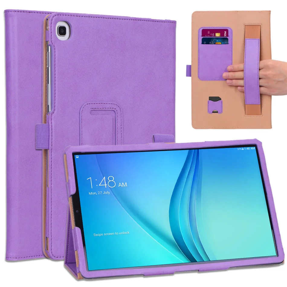 Чехол для Samsung Galaxy Tab A 10,1 T510 T515 SM-T510 SM-T515 чехол Funda Планшет Флип Стенд оболочка+ протектор экрана+ ручка