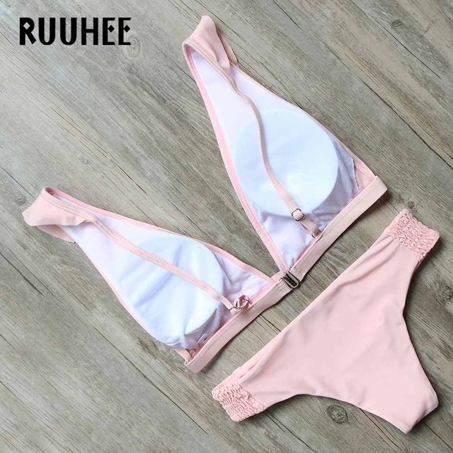 RUUHEE البرازيلي بيكيني ملابس السباحة المرأة مثير كشكش بيكيني مجموعة رفع ثوب السباحة 2018 الإناث بحر السباحة دعوى RUUHEE البرازيلي بيكيني ملابس السباحة المرأة مثير كشكش بيكيني مجموعة رفع ثوب السباحة 2018 الإناث بحر السباحة دعوى