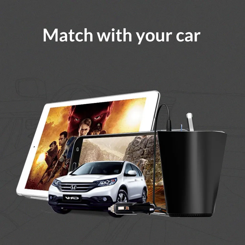 Автомобильное зарядное устройство ORICO 3 USB постоянный ток/5 В 7 2 А разъем для