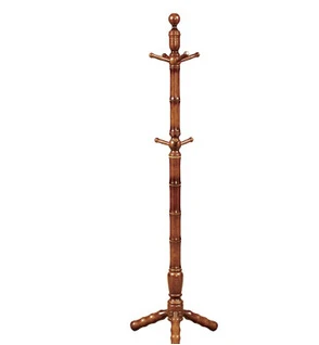 

Free Shipping 180cm Solid Wood Coat Hanging Stand Walnut