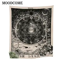 Vintage europeo perchas de pared brujería ouija tapices sol Luna estrella dormitorio habitación cabecera arras alfombra astrología Manta