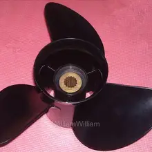 Черный Пропеллер из нержавеющей стали для Yamaha 2 тактный 150 hp 225 hp 250 hp 19 дюймов 13 3/4* 19-M