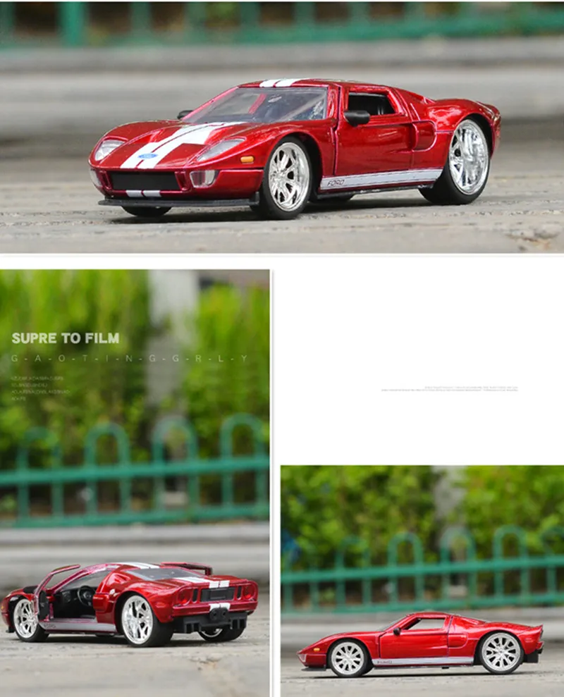 1: 32 усовершенствованные модели легкосплавных автомобилей, высокая симуляция GT40 модель спортивных автомобилей, металлические Литые машины, игрушечные транспортные средства