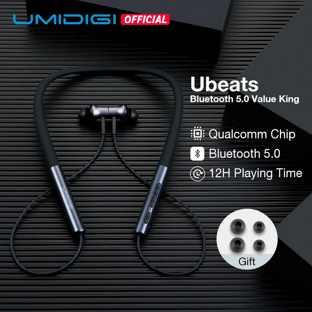 

UMIDIGI Ubeats Wireless Earphone Bluetooth 5.0 With Mic In-ear Sport Magnetic Headset Stereo Earbuds Neckband Earpieces kulaklIk