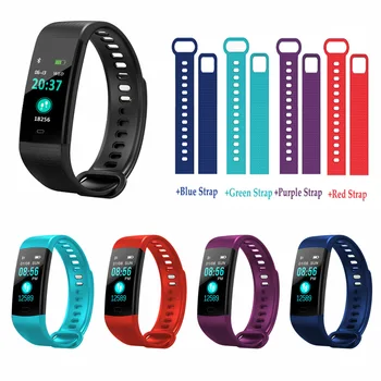 

Y5 Smart Bracelet Color Screen Blood Pressure Heart Rate Fitness Tracker Waterproof Sport Electronic Wrist band For Women Men