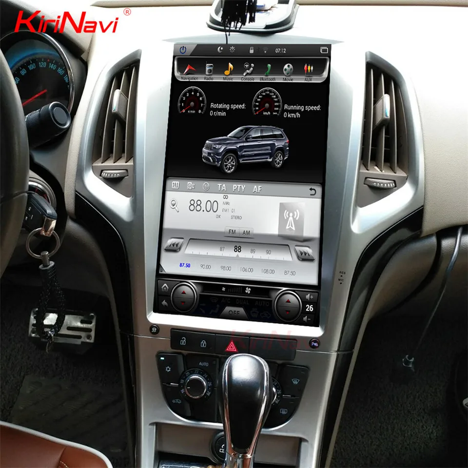 Sale KiriNavi Vertical Screen Tesla Style Android 7.0 14.1inch Touch Screen Car Multimedia For Opel Sstra J Gps Navigation 2010-2014 3