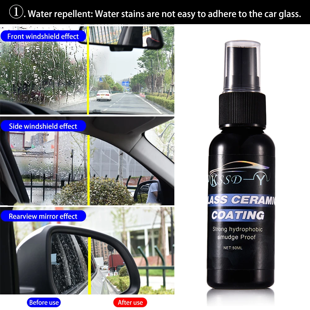 Автомобильное жидкое керамическое пальто лобовое стекло автомобиля анти-дождь агент Авто стекло покрытие агент репеллент агент автомойка