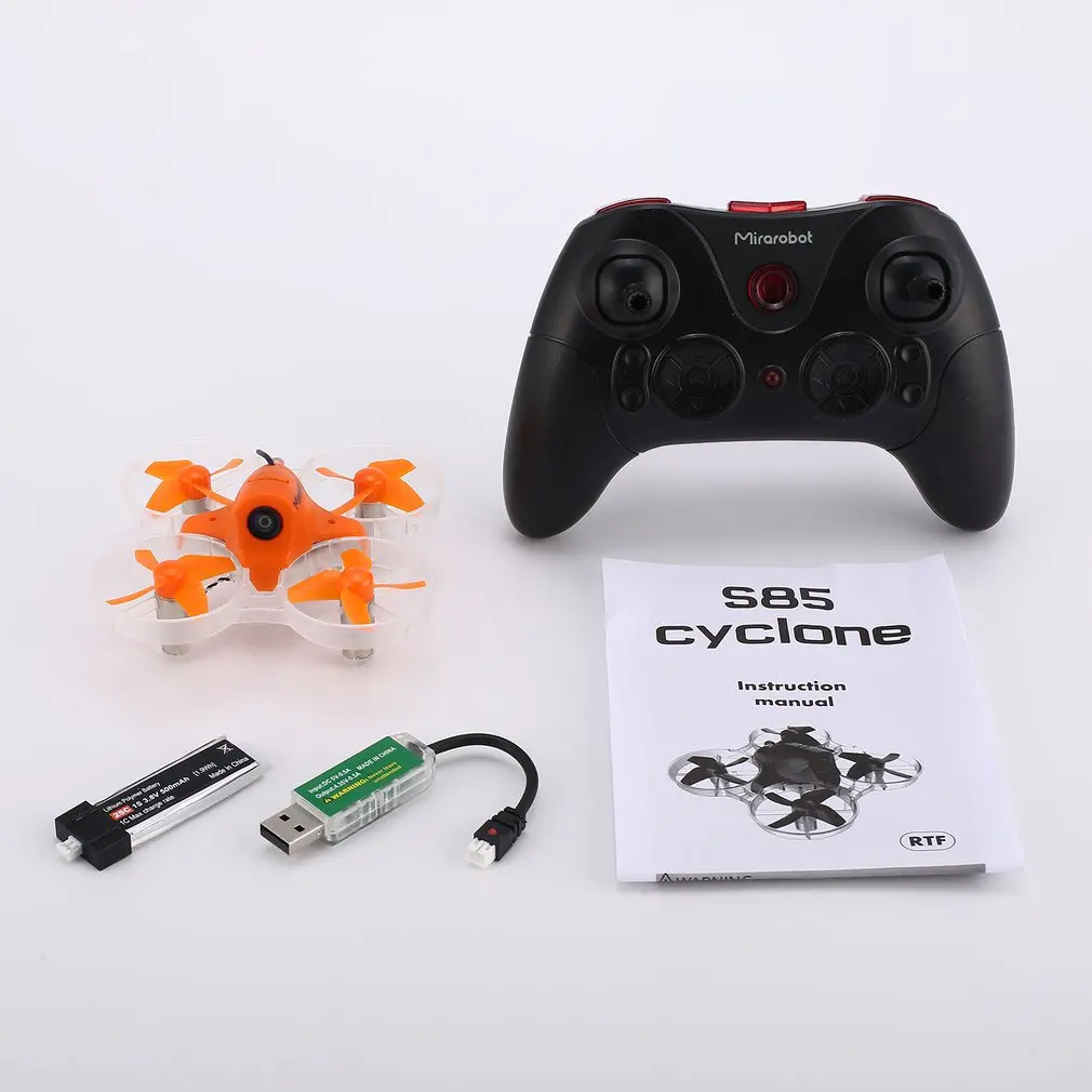 

Mirarobot S85 5.8G Mini Micro High Speed RC FPV Racing Quadcopter Drone Aircraft with 5mW 600TVL Camera 3/6 axis Real-Time Drone