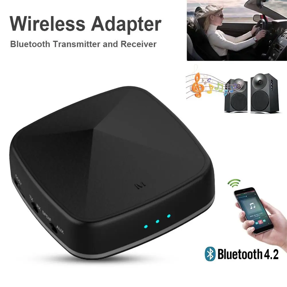 New Optic Fiber 2-In-1 Bluetooth Wireless Adapter Bluetooth Transmitter Receiver support APT-X AAC Audio Adapter TV Transmitter New Optic Fiber 2-In-1 Bluetooth Wireless Adapter Bluetooth Transmitter Receiver support APT-X AAC Audio Adapter TV Transmitter