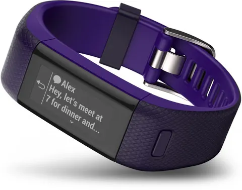 vivosmart HR+ displaying a smart notification screen