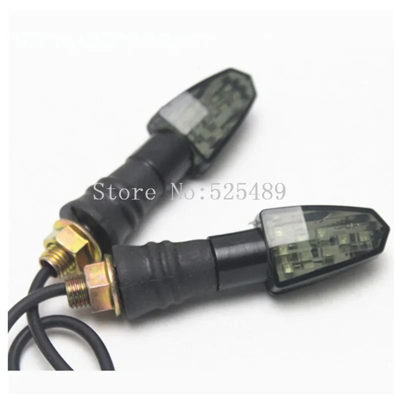 2x Motorcycle LED Turn Signal Indicator Lights Amber font b Lamp b font For Honda CB