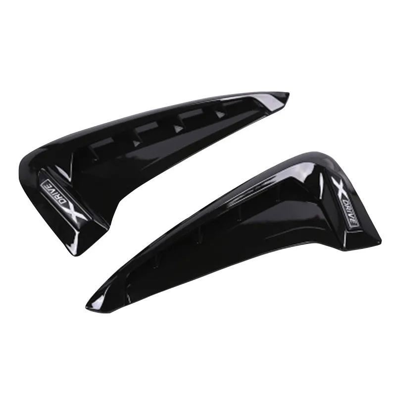 

2Pcs/set ABS Car Front Fender Side Air Vent Cover Trim Car-styling ForBMW X Series X5 F15 X5M F85 Shark Gills Side Vent Sticker