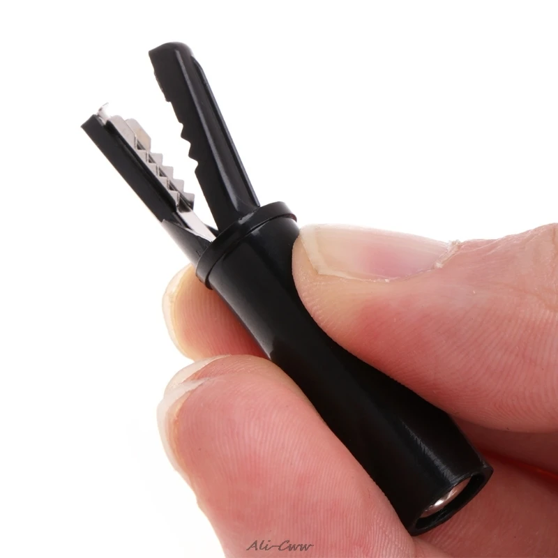 Push Button Type Full Protective Alligator Clips 2 Pcs For Professional Multimeter