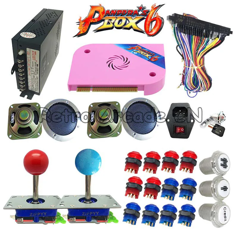 Newest 3D Tekken DIY kit with Pandora Box 6 pcb 1300 in 1 power supply joystick LED button For arcade game cabinet machine Newest 3D Tekken DIY kit with Pandora Box 6 pcb 1300 in 1 power supply joystick LED button For arcade game cabinet machine