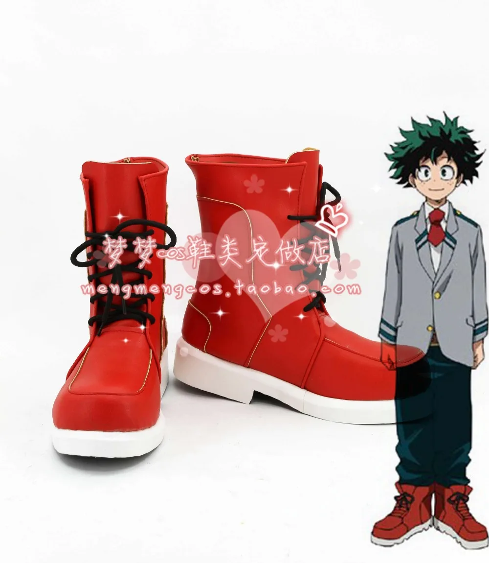 Обувь для костюмированной вечеринки My Hero academic Izuku Midoriya Сапоги на заказ 2774 |