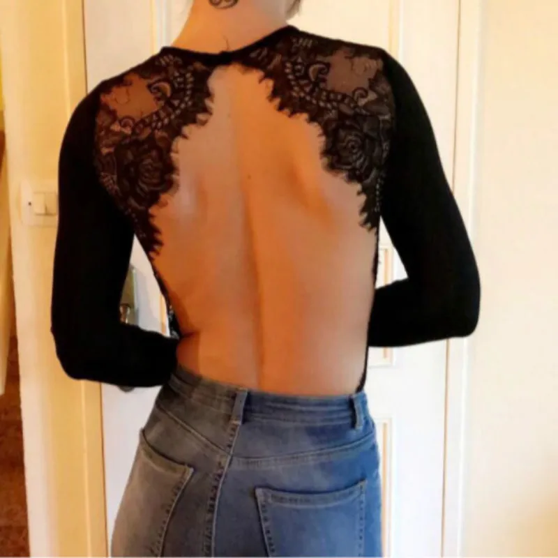 Women Girl Solid Off Shoulder Spring Autumn Ribbed Knitted Sexy Bodysuit O Neck Slim Rompers Womens Jumpsuit Basic Bodysuits