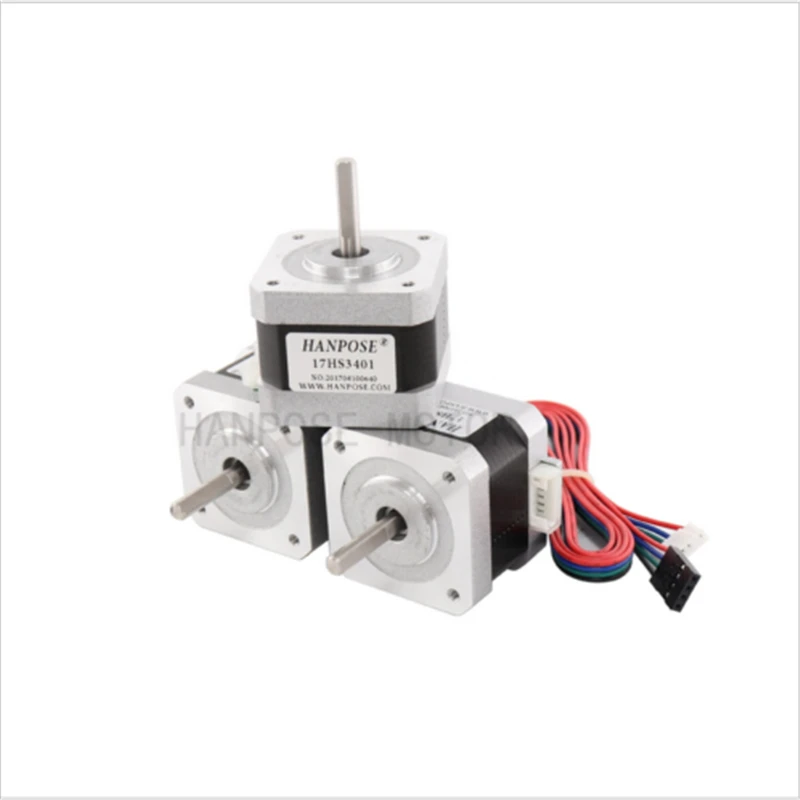Nema 17 шаговый двигатель биполярный 4 провода 34 мм 12 В 1,5 A 28Ncm(39,6 oz.in) 3D Pr H2P8