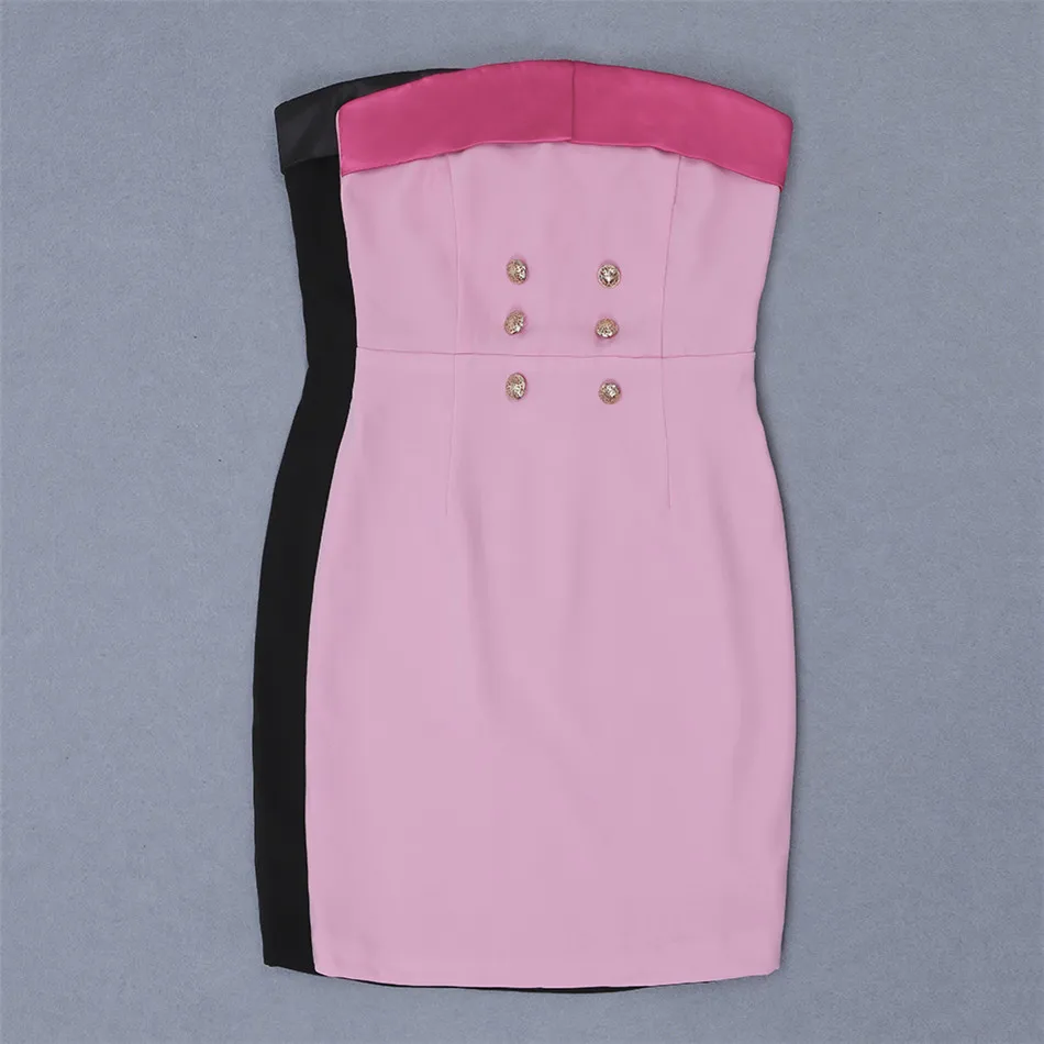 New Summer Women Dress Strapless Sexy Club Sleeveless Women Dresses Ladies Above Knee Celebrity Evening Party