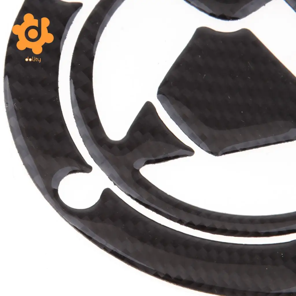 dolity Carbon Fiber Fuel Tank Cap Cover Pad Decal Protector for Kawasaki Ninja 300 EX300