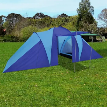 

vidaXL 590 x 400 x 185 cm (L x W x H) Camping Hiking Tent Polyester 100% for 6 People