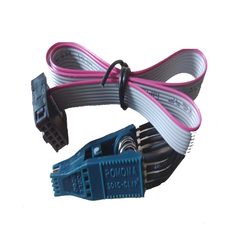 Soic8 Clip 5250 (для tacho pro 2008) зажим Pomona Soic 8pin для кабеля Tachopro obd2|Кабели и коннекторы
