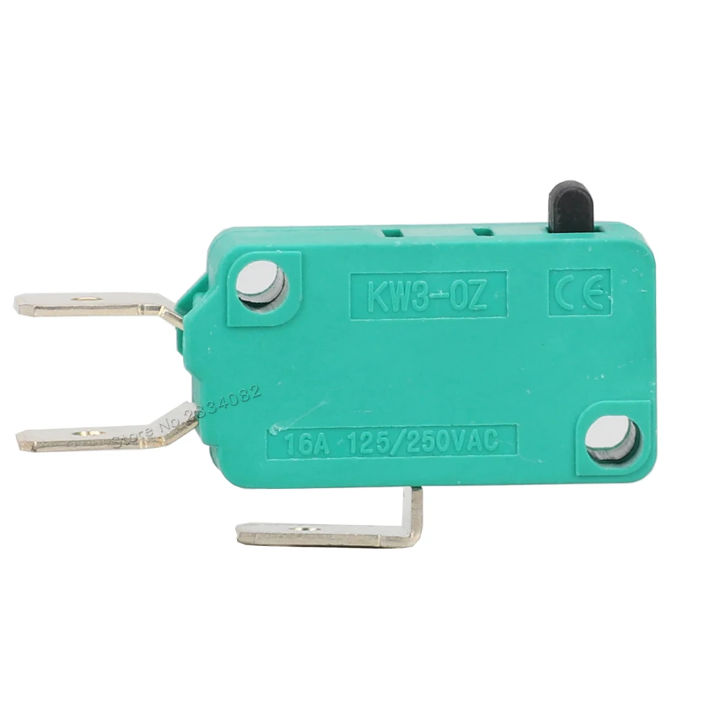 16A 125V 250VAC микро концевой выключатель без NC COM SPDT 3-х контактный Roller Lever дуги тактовая кнопка сенсорный переключатель Щепка контакт микровыключателя - Цвет: without lever