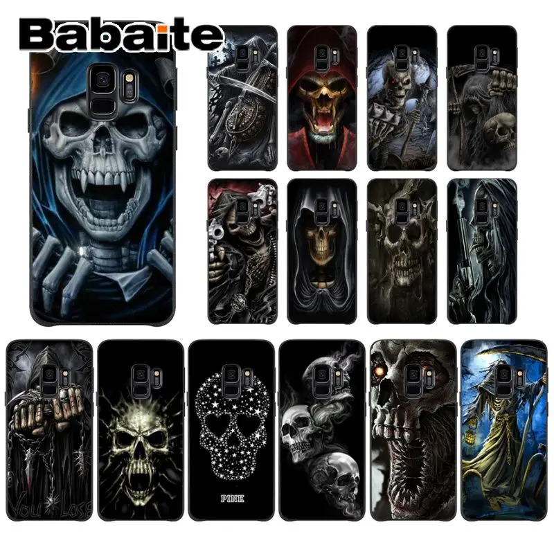 Babaite Grim Reaper Череп Скелет популярный дизайн чехол для GALAXY s7 edge s8 plus s9 plus s5 s6 edge