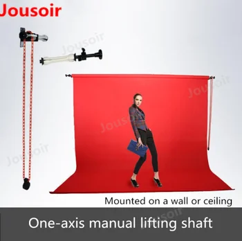 

One-axis manual lifting shaft background frame background axis photography background reel Mounted on the wall T08 X CD05