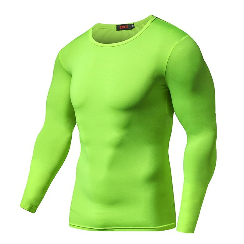 Мужские футболки для бега, компрессионная футболка для фитнеса, облегающая футболка с длинным рукавом для занятий тяжелой атлетикой, бодибилдингом, спортивные футболки для мужчин