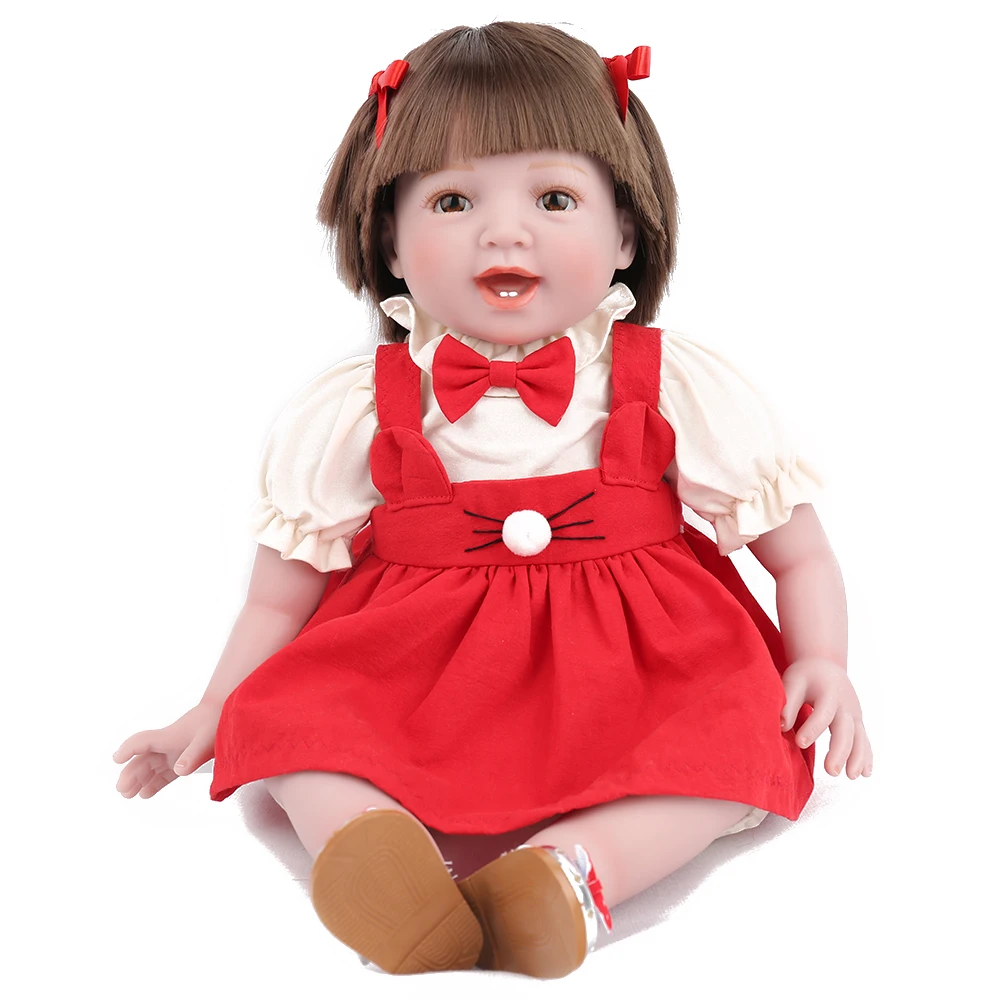 

KAYDORA 22Inch 55cm New Vinyl Silicone Reborn Baby Dolls Adorable Menina Toddler Alive Lifelike Boneca Kids Birthday Play Toys