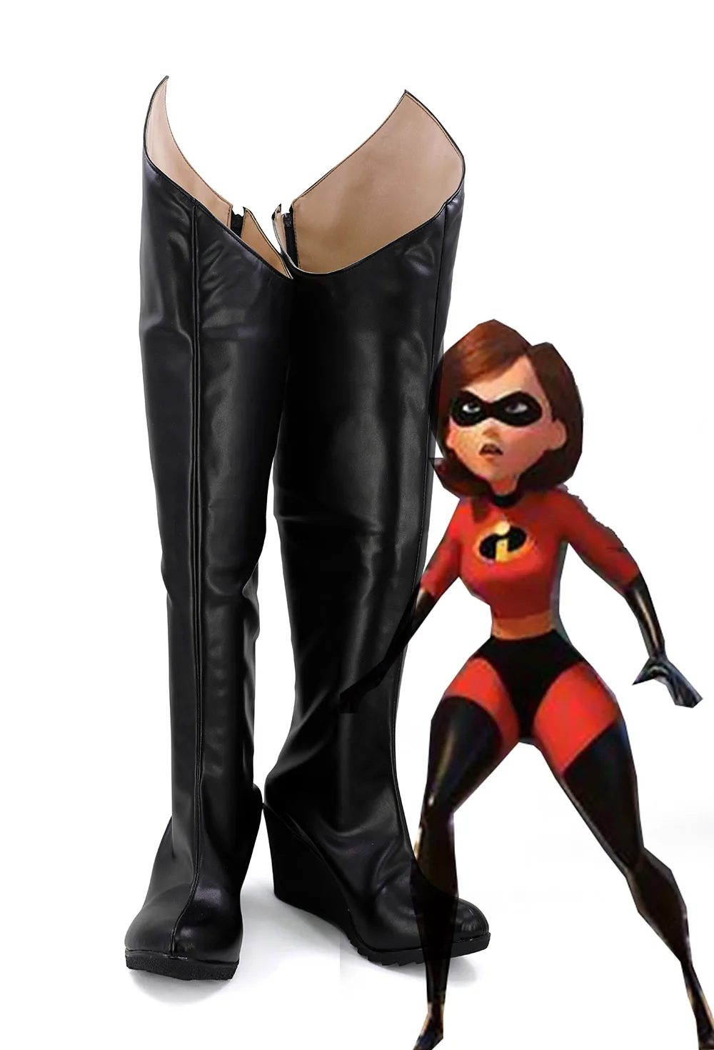 The Incredibles 2 Jack Parr Helen Violet Dash черные длинные ботинки для костюмированной вечеринки