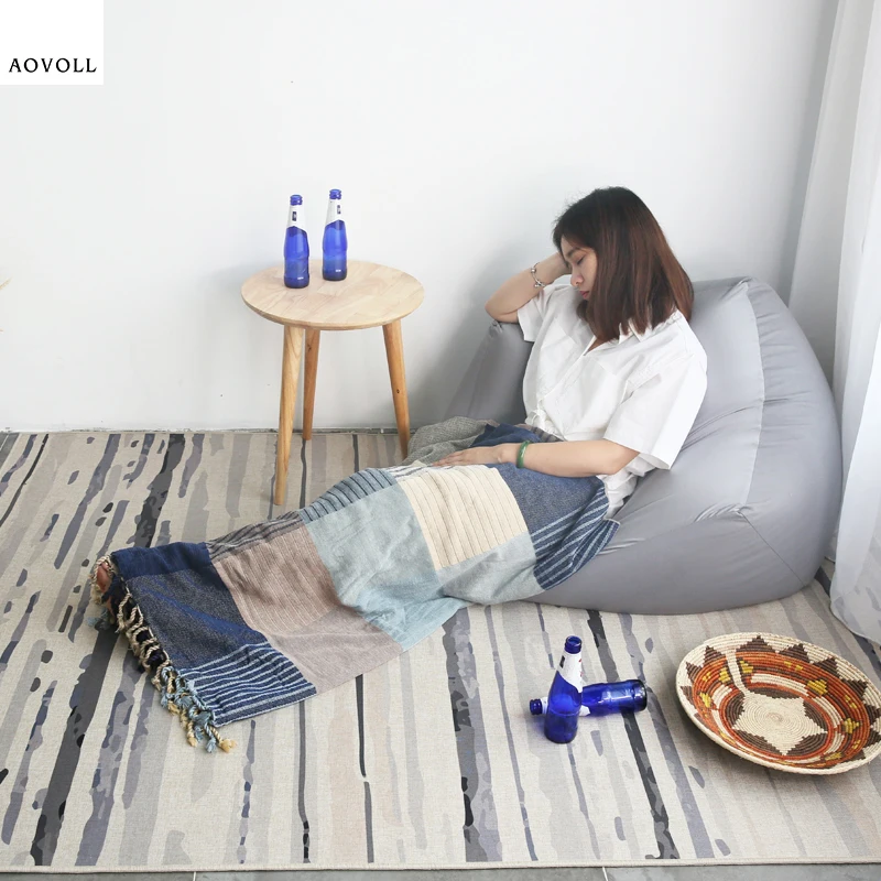 

AOVOLL Rugs for Children Rooms Simple Soft Delicate Carpet Carpets for Living Room Grey Modern Home Decor Coffee Floor Mat