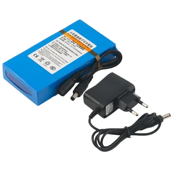 

DC 12V 8000MAH Li-ion Rechargeable Battery Backup Li-ion Battery For CCTV Camera EU plug