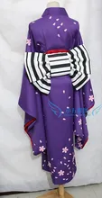 Rurouni Kenshin Samurai X Kamiya Kaoru Impresión Hombre Y Mujeres Cos Anime Cosplay Uniforme Kimono Traje Antiguo
