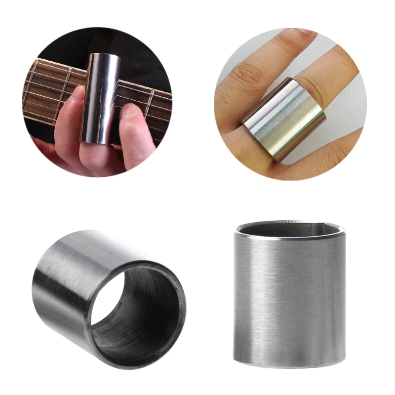 

1pc Stainless Steel Guitar Slide Finger Slider Guitarra Accessories Length 28mm/51mm/70mm
