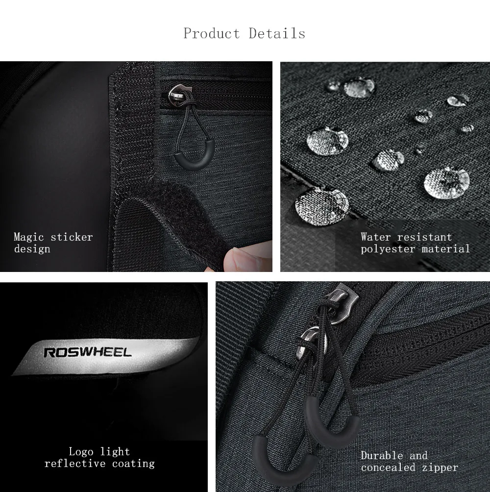 ROSWHEEL 141465 Multifunctional Bike Trunk Bag Commuter Bag